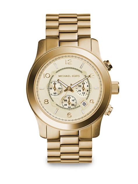 michael kors turquoise watch gold|Michael Kors runway chronograph.